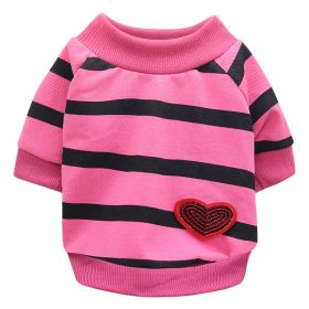 Jarre Aero Bull Pug Puppy Clothes Teddy Milk Cat Pet Spring And Summer Thin Small Dog Puppy (Option: Rose Red-M)