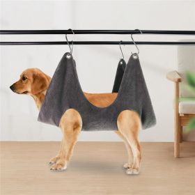 Pruning Small And Medium-sized Dogs And Cats Thickened Pet Beauty Hammock (Option: Gray-L)